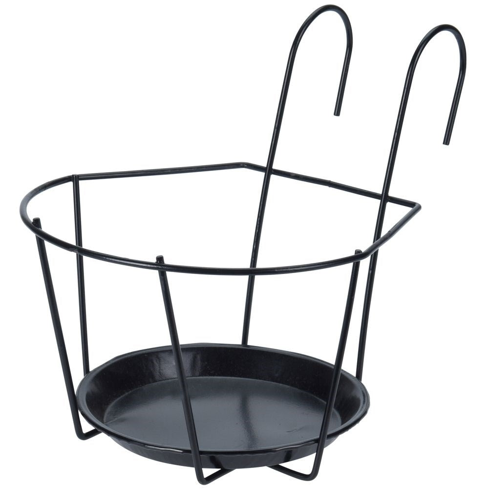 Metal hook for flower pots on the balcony or terrace