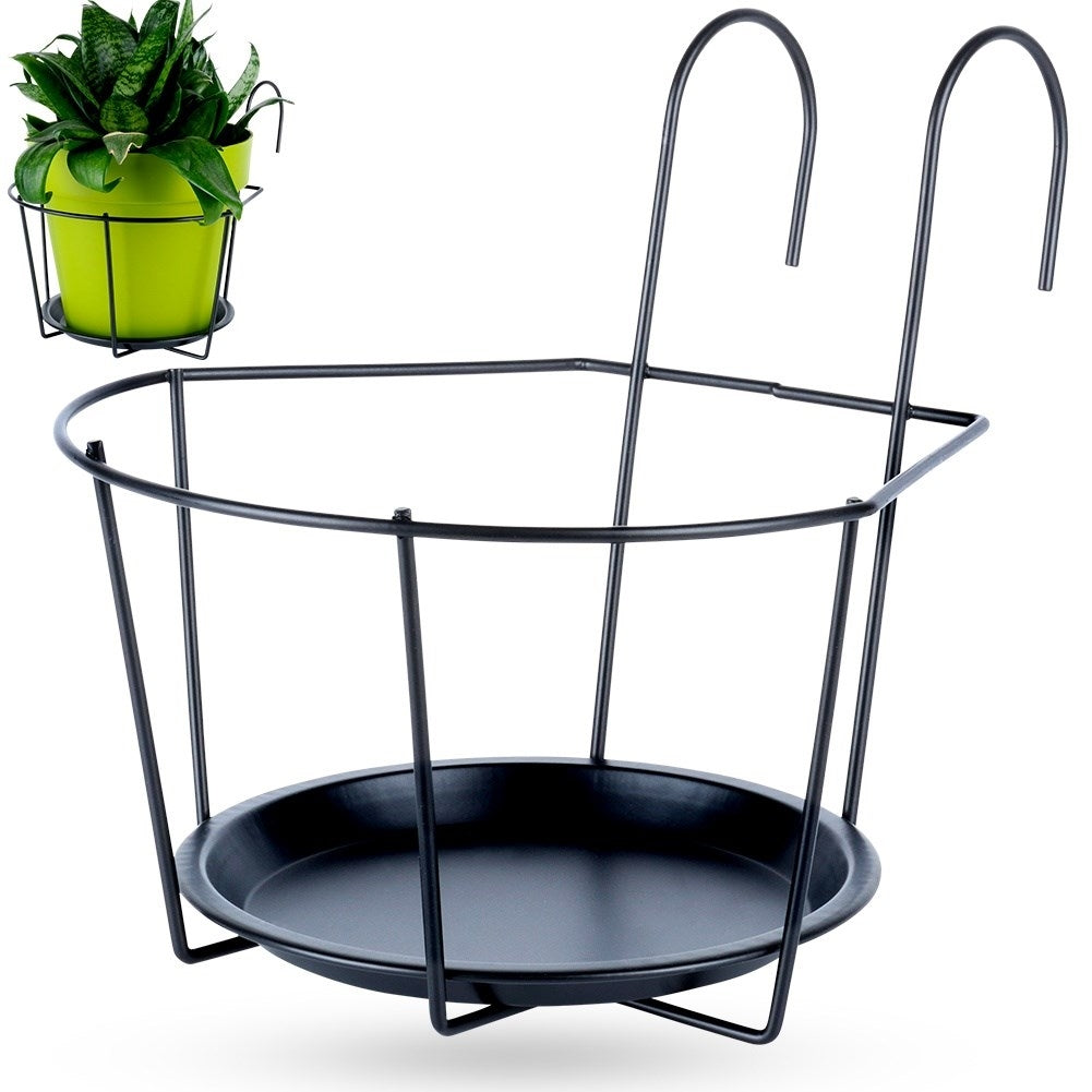 Metal hook for hanging pots on the balcony or terrace