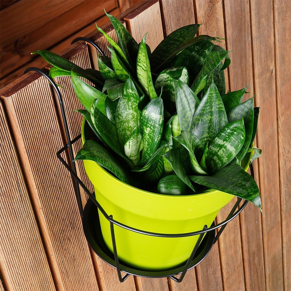 Metal hook for hanging pots on the balcony or terrace