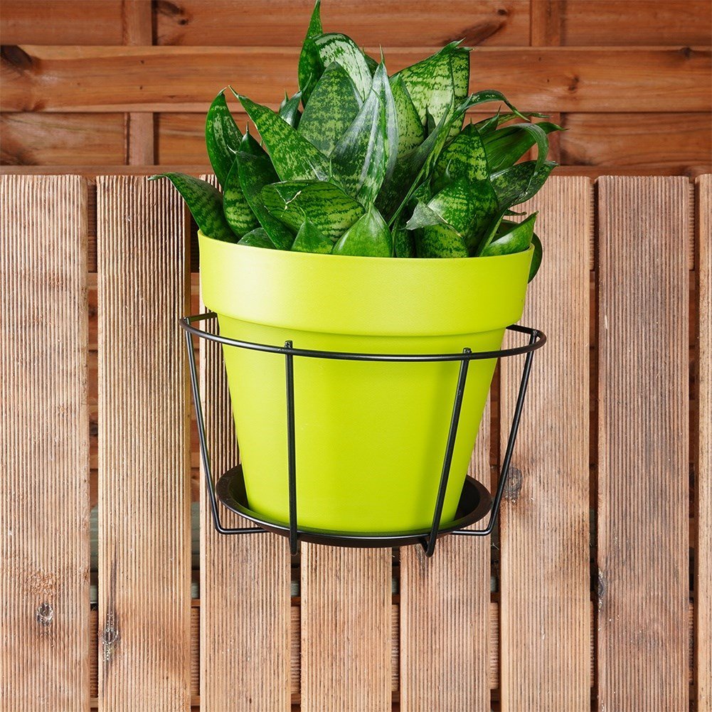 Metal hook for hanging pots on the balcony or terrace