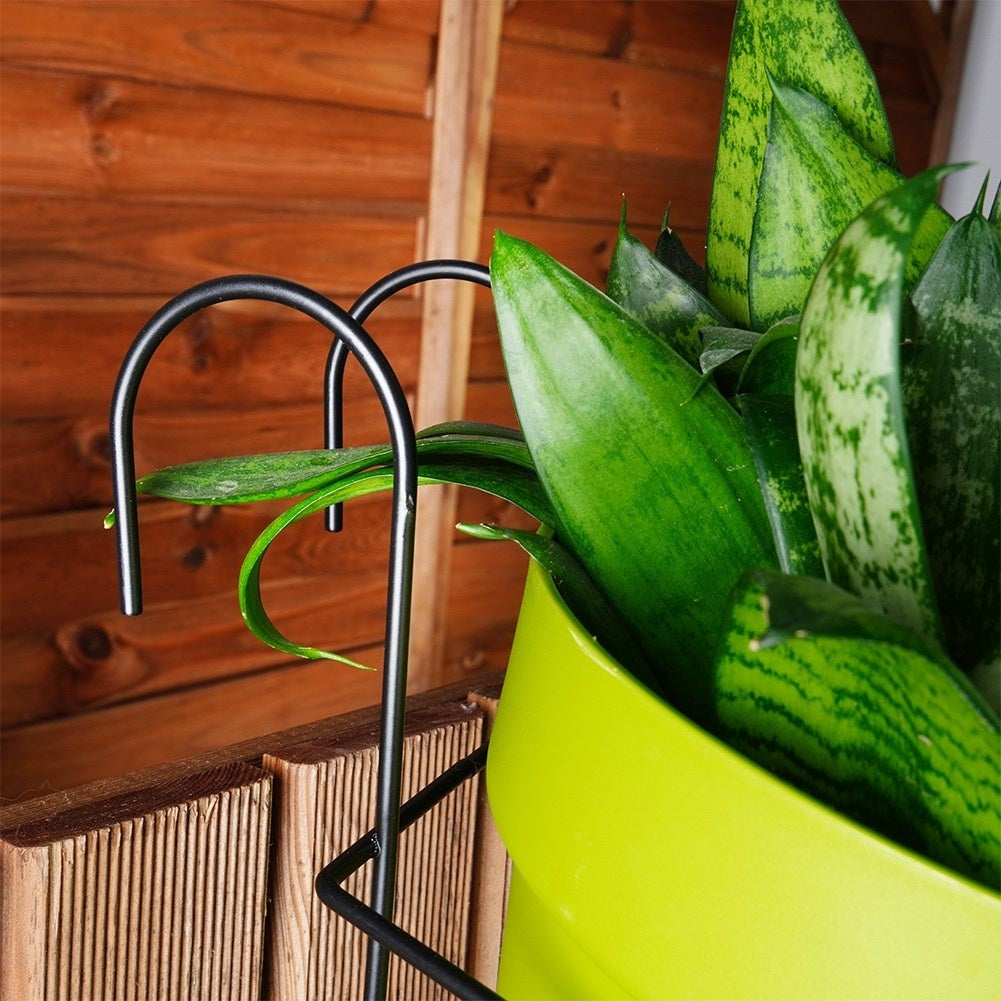 Metal hook for hanging pots on the balcony or terrace