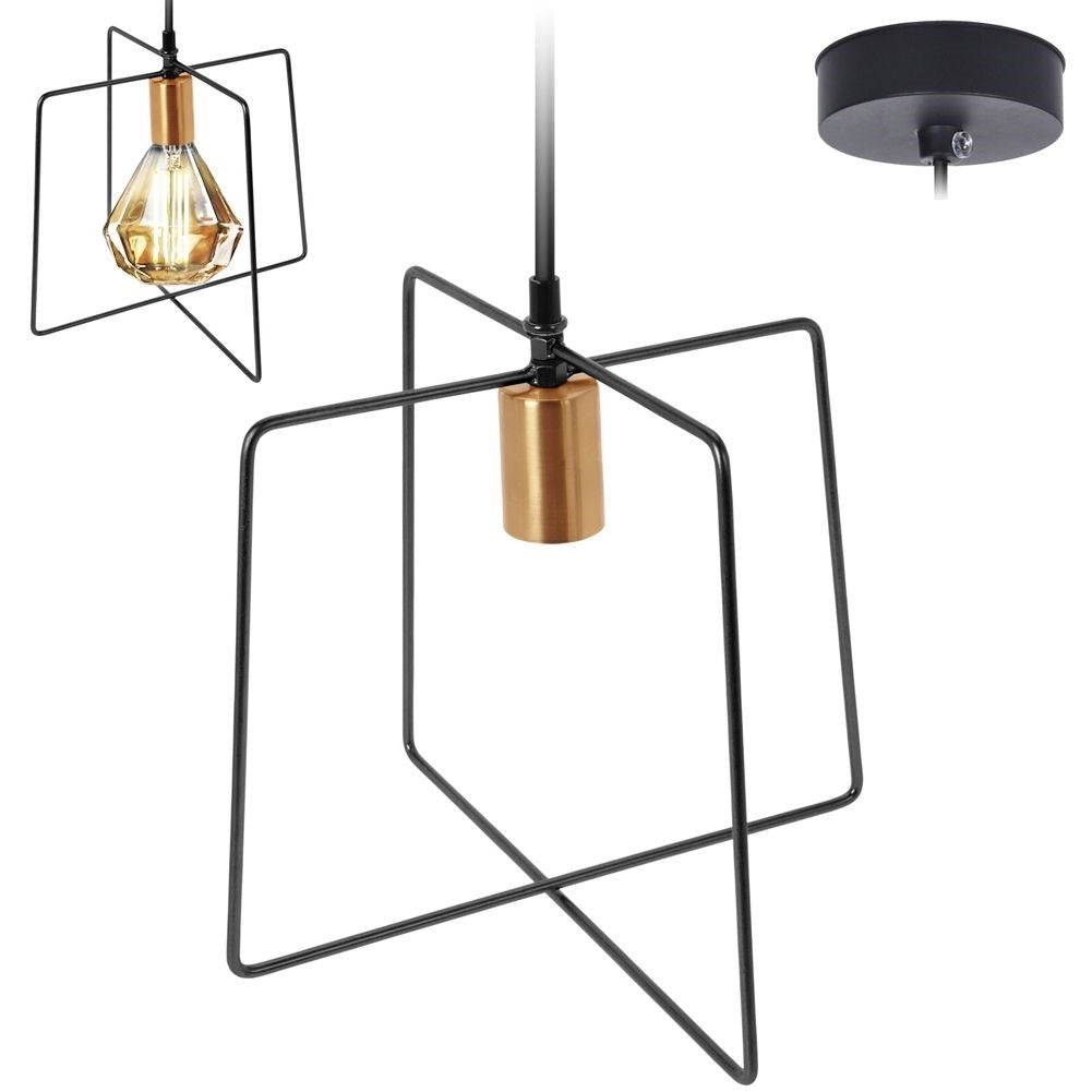 Metal lamp for ceiling - modern and industrial style