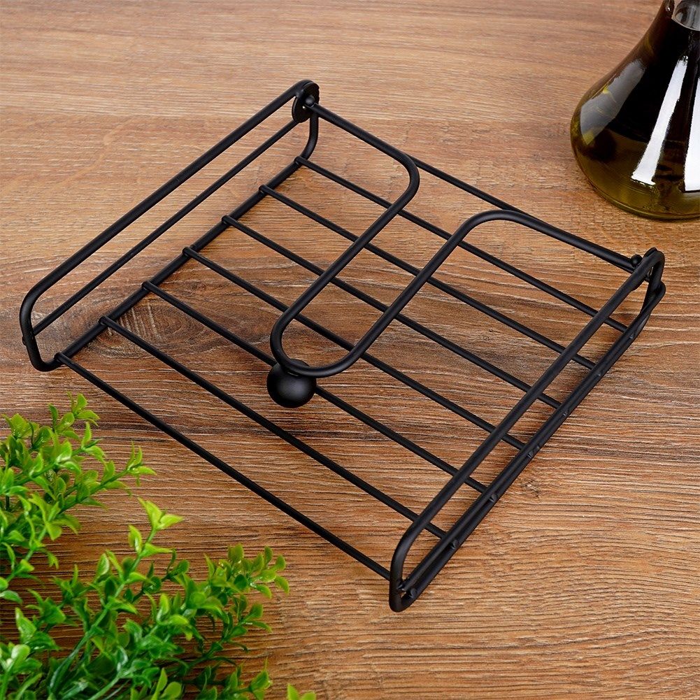 Metal napkin holder - Keeps napkins in place even in windy conditions.