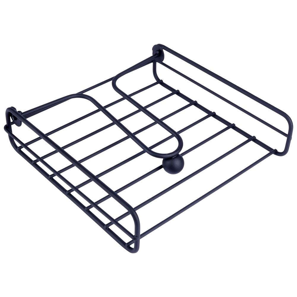 Metal napkin holder - Keeps napkins in place even in windy conditions.
