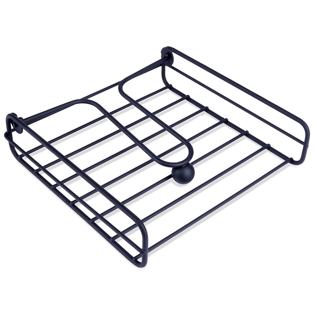 Metal napkin holder - Keeps napkins in place even in windy conditions.