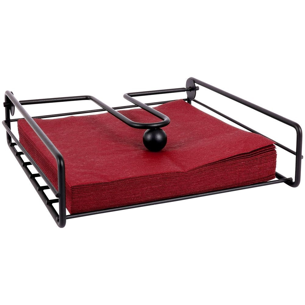 Metal napkin holder with firm grip and pressure function