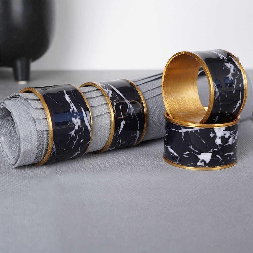 Metal napkin rings 4.5 cm 4 pcs.