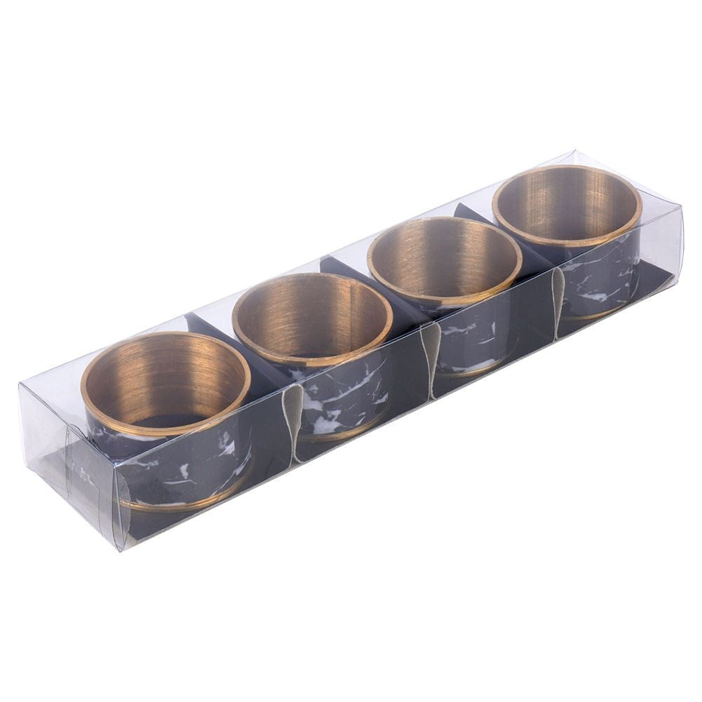 Metal napkin rings 4.5 cm 4 pcs.