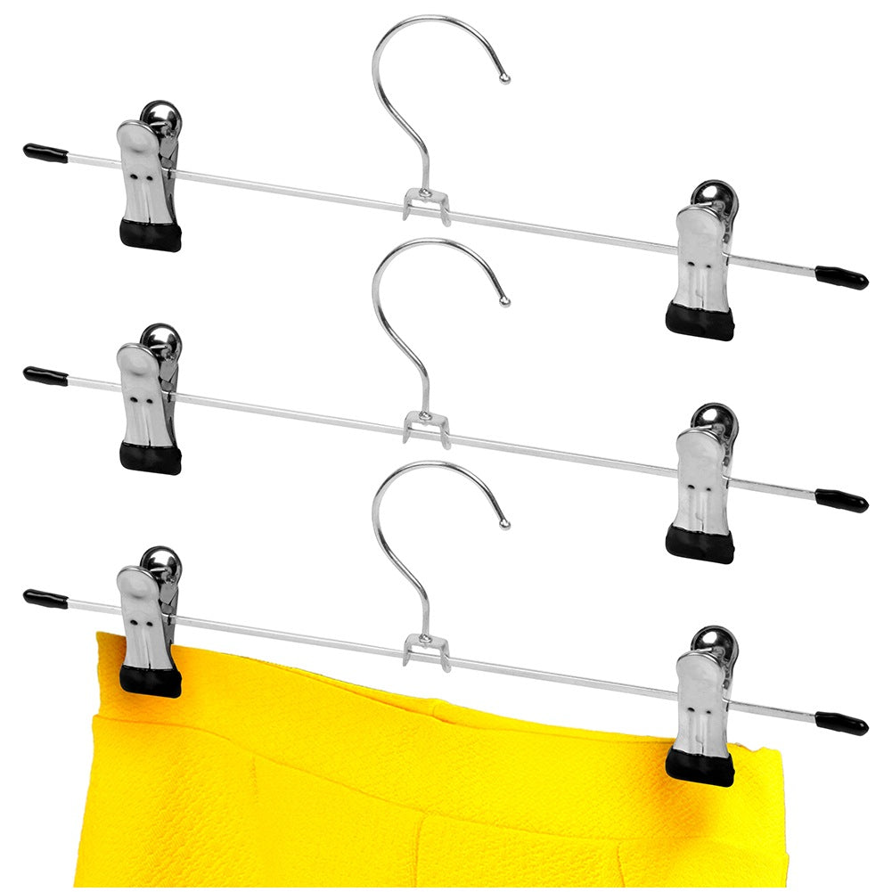 Metal pants hanger with clips, 3 pcs.