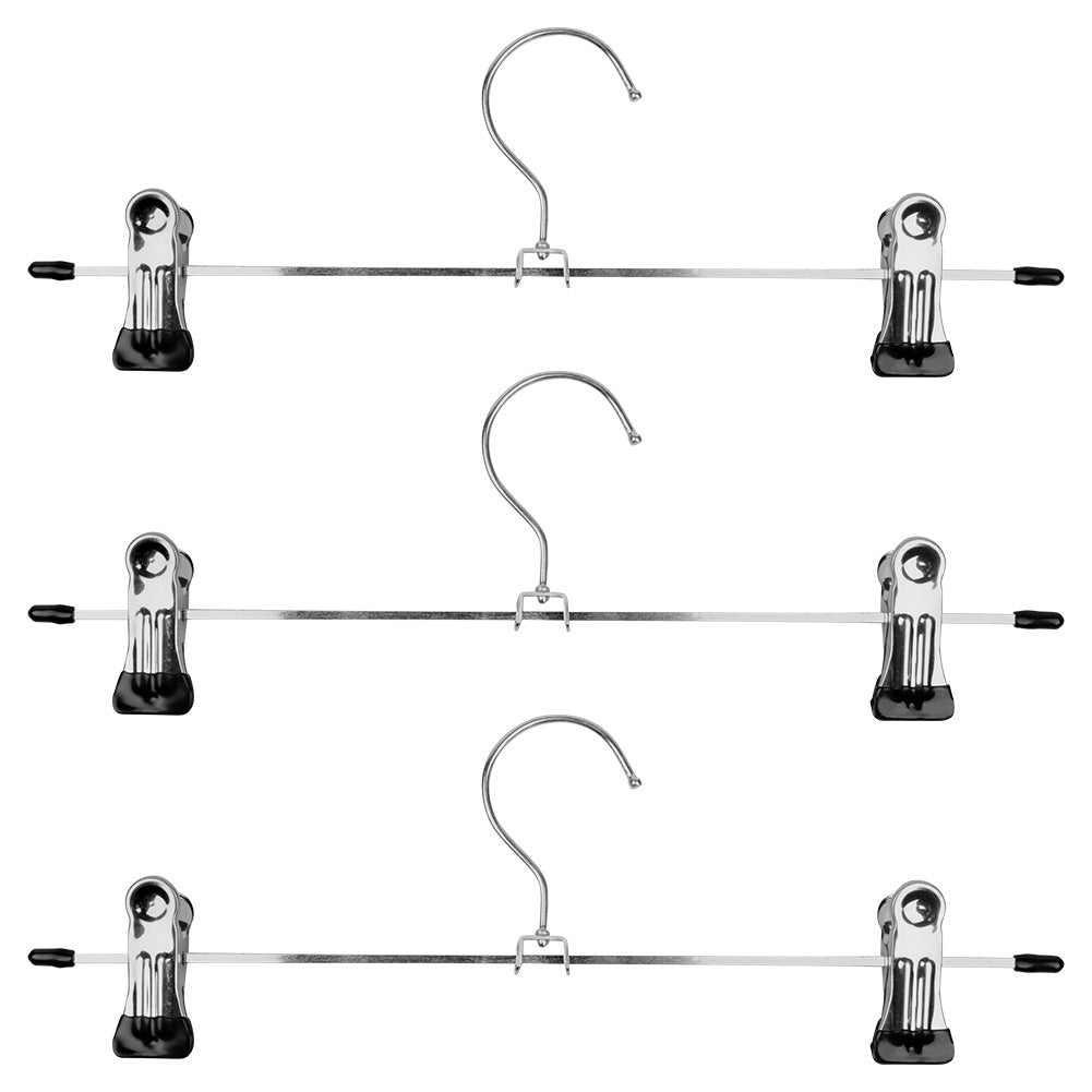 Metal pants hanger with clips, 3 pcs.