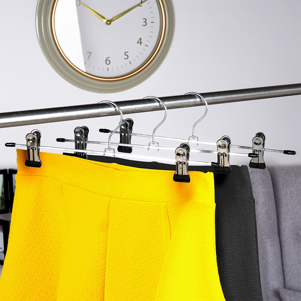 Metal pants hanger with clips, 3 pcs.