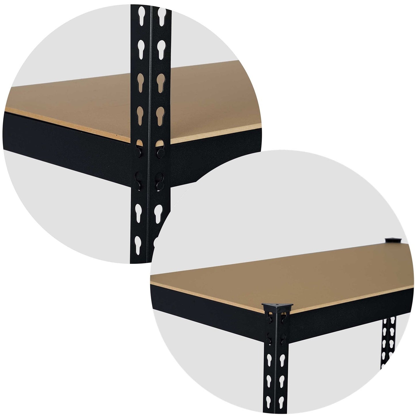 Metal storage rack 183 x 90 x 45 cm Humberg HR-700 black