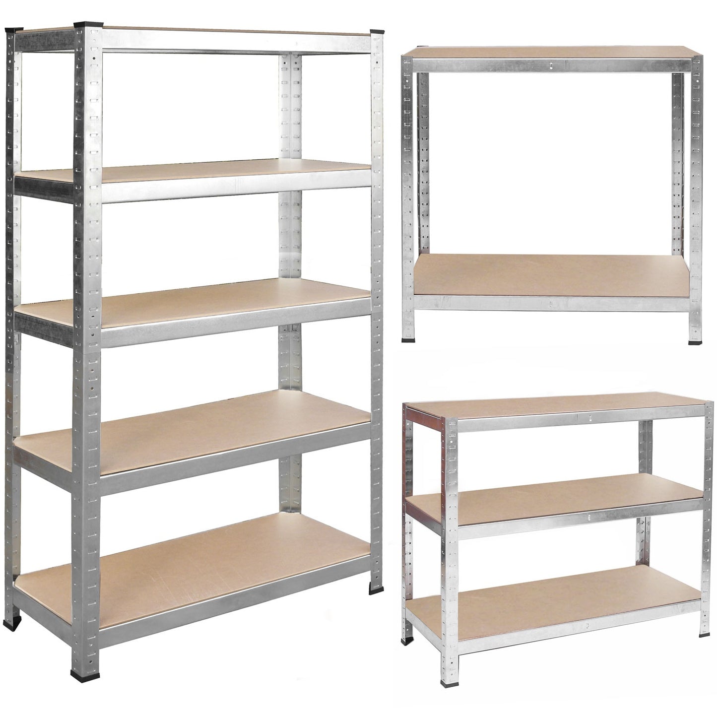 Metal shelf for storage 150 x 75 x 30 cm Humberg 4840