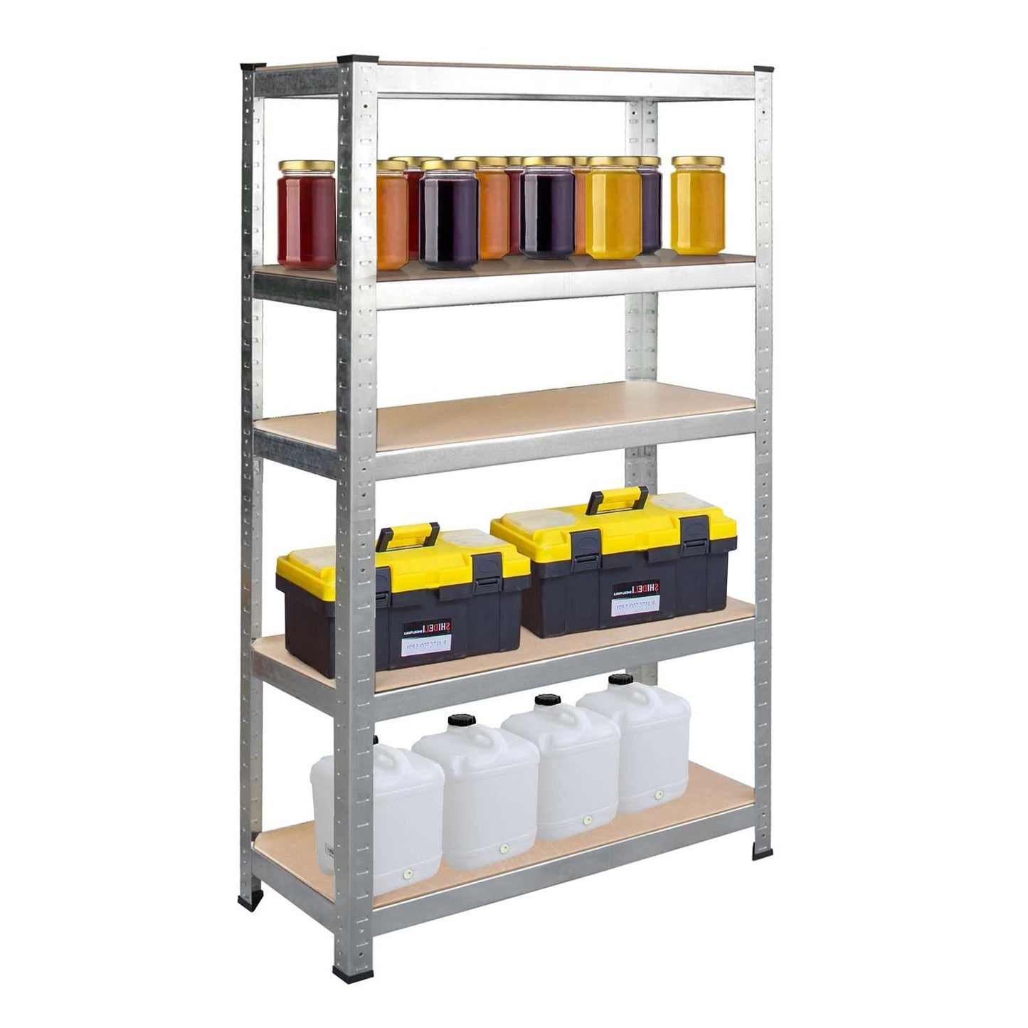 Metal shelf for storage 150 x 75 x 30 cm Humberg 4840