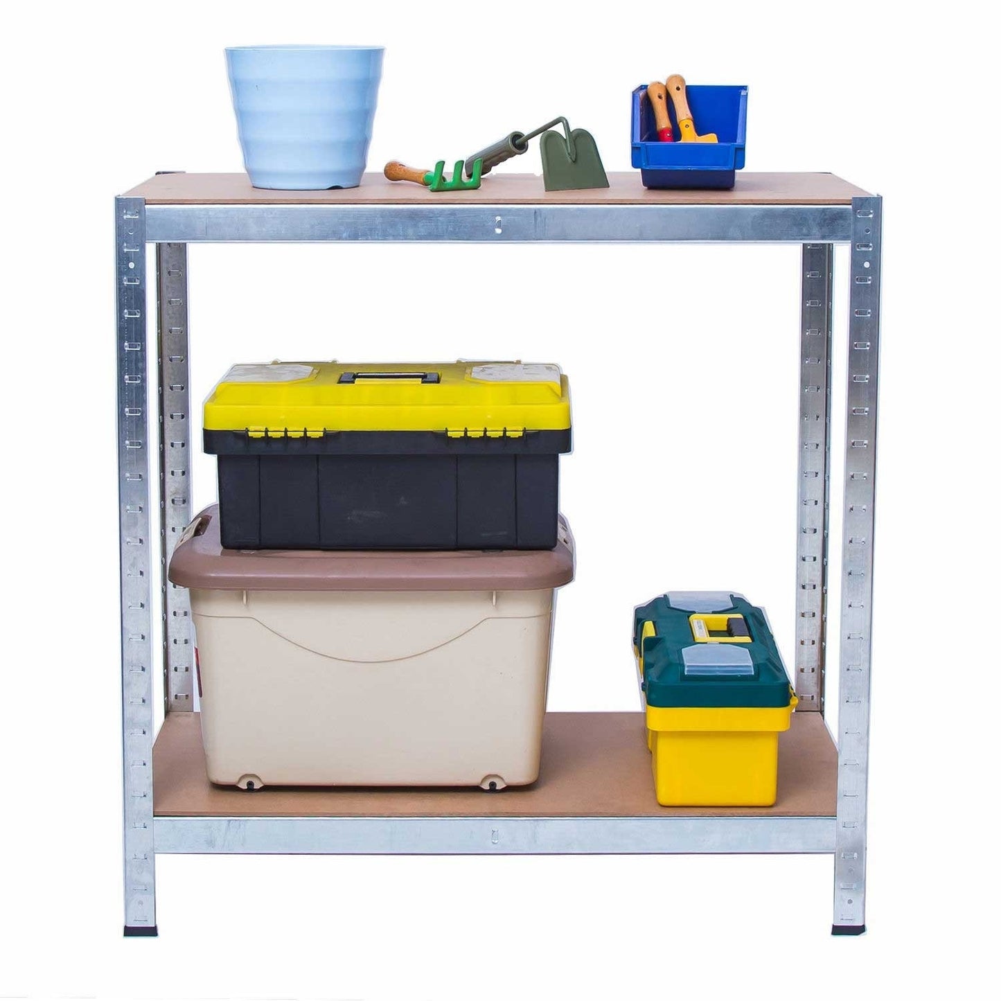 Metal shelf for storage, 150 x 75 x 30 cm - Humberg HR-810