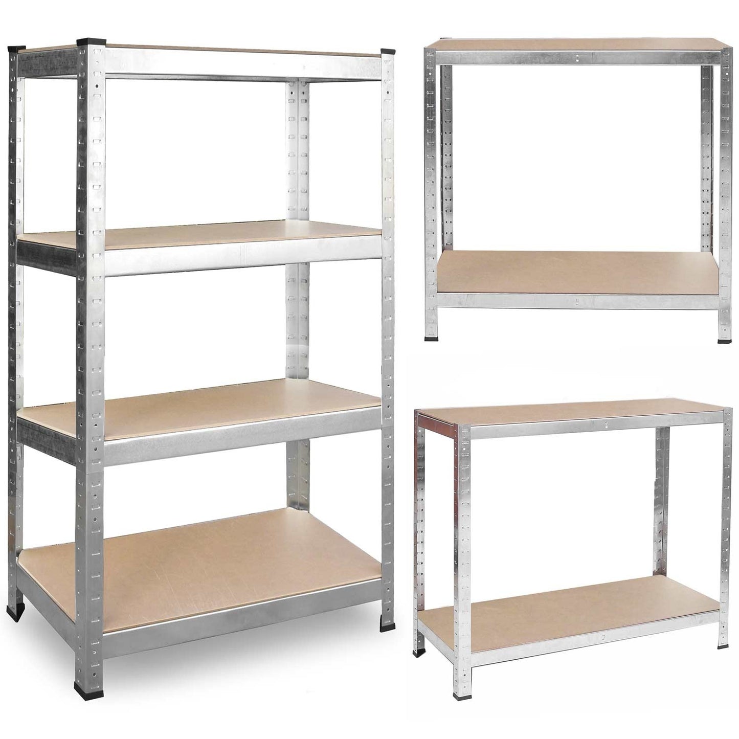 Metal shelf for storage 174 x 80 x 40 cm Plonos 470100