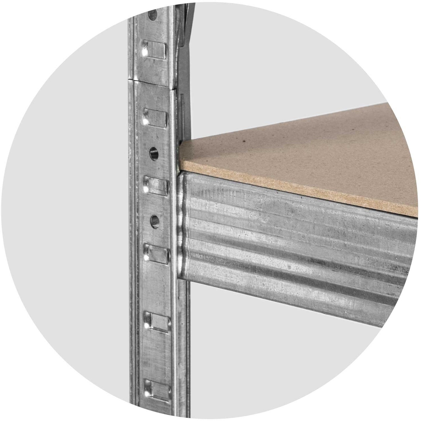 Metal shelf for storage 174 x 80 x 40 cm Plonos 470100