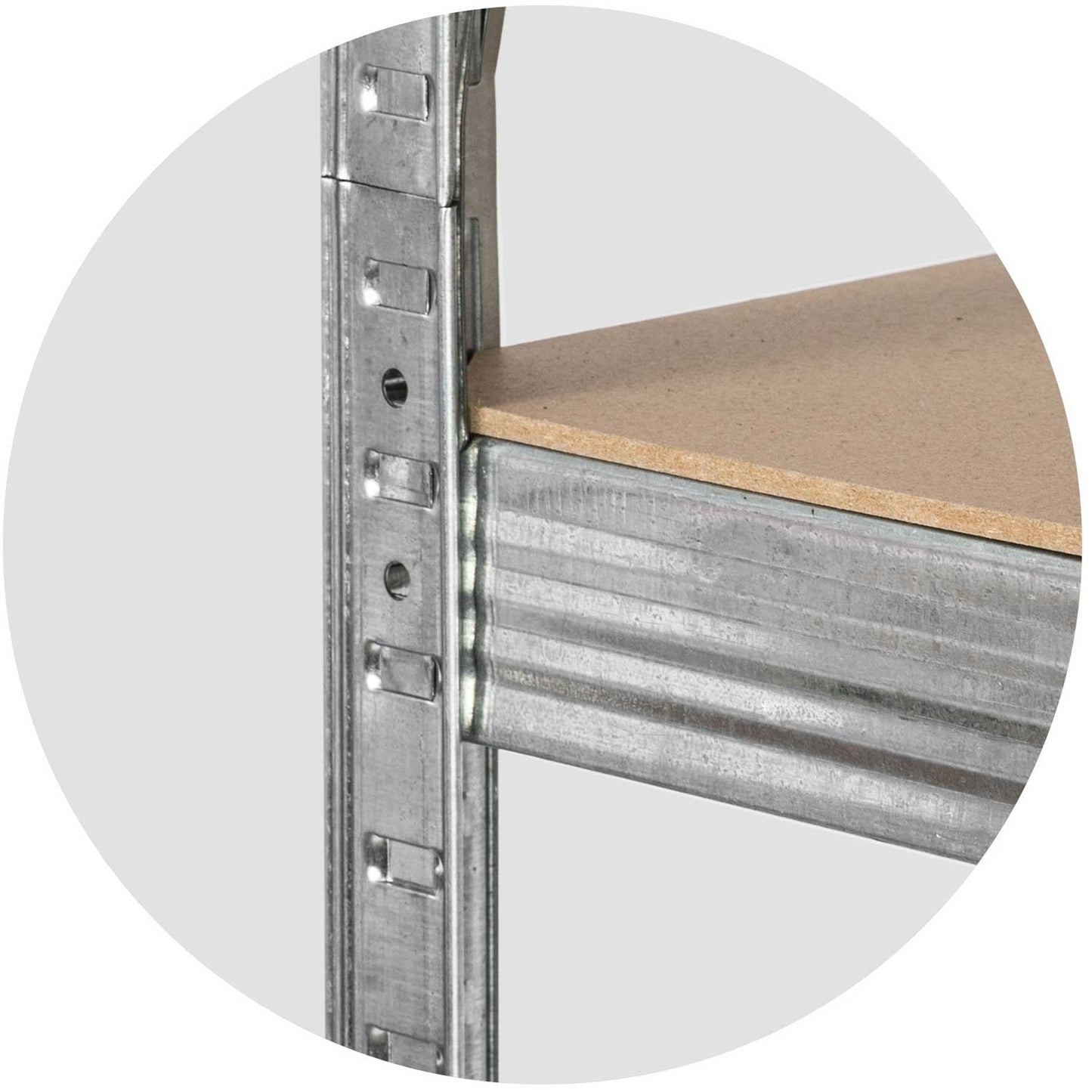 Metal shelf for storage 180 x 90 x 30 cm Humberg 4843