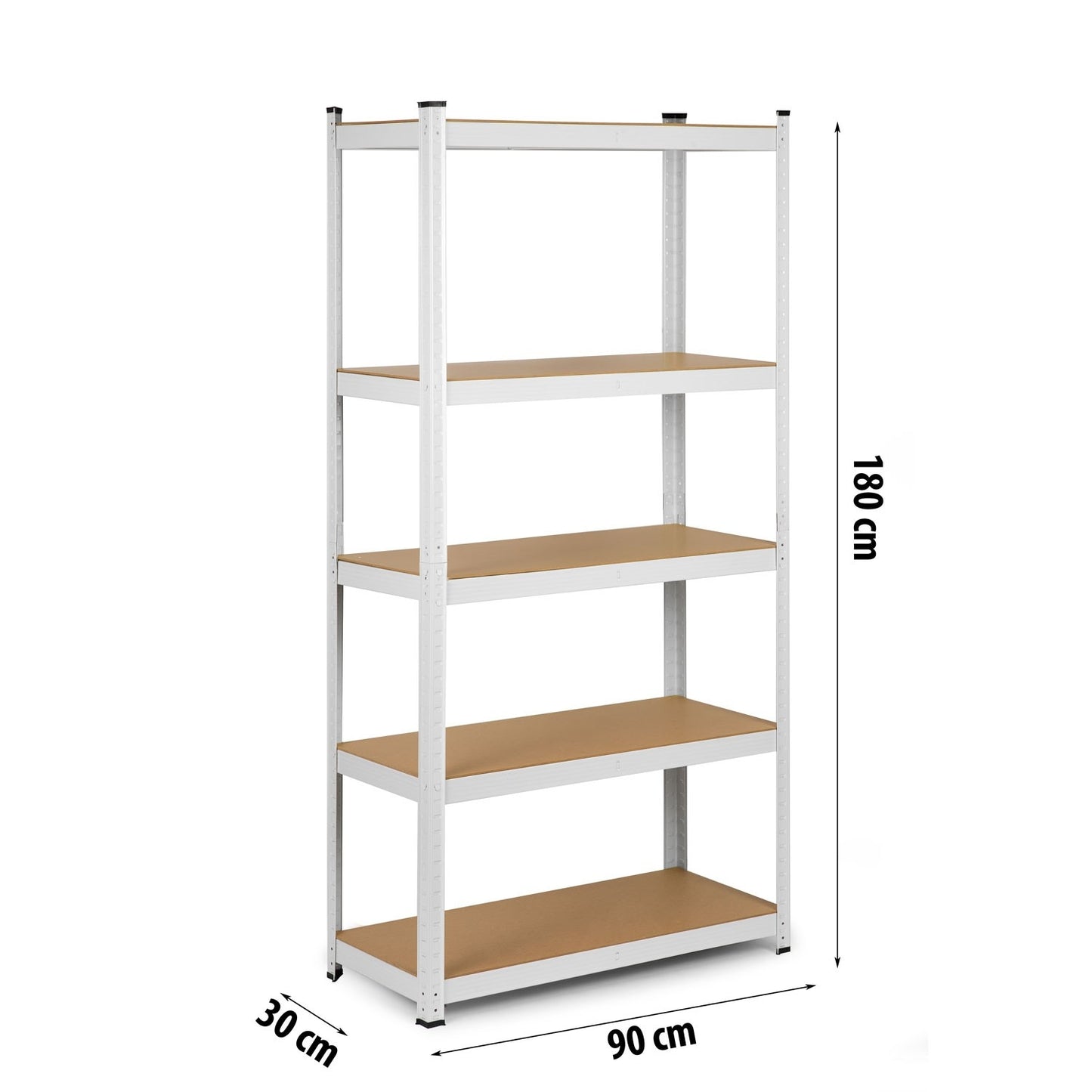 Metal shelf for storage 180 x 90 x 30 cm, Humberg 4844