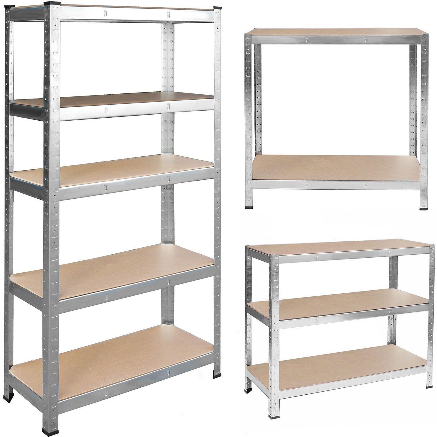 Metal shelf for storage 180 x 90 x 40 cm Humberg 4846