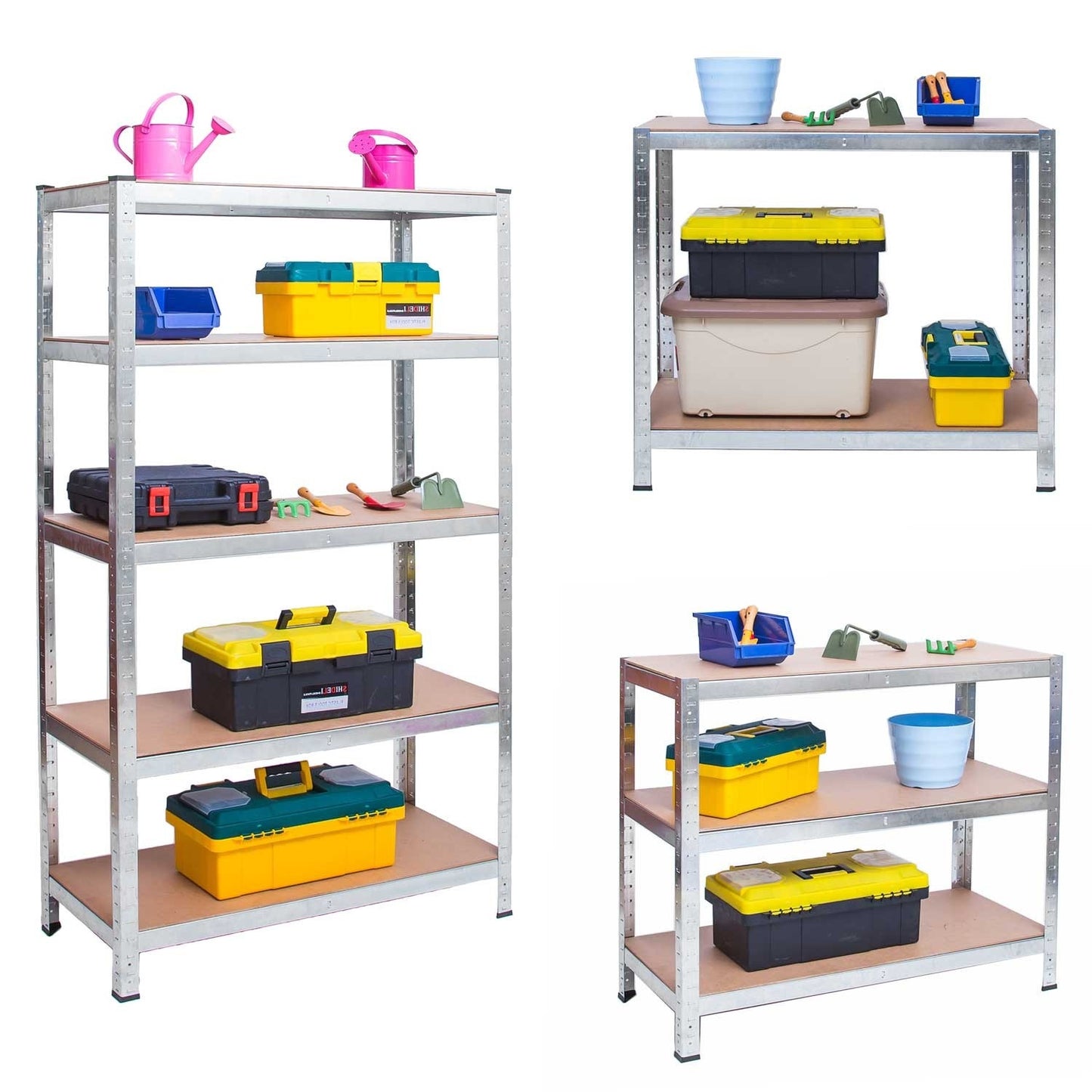 Metal shelf for storage 180 x 90 x 40 cm Humberg 4846