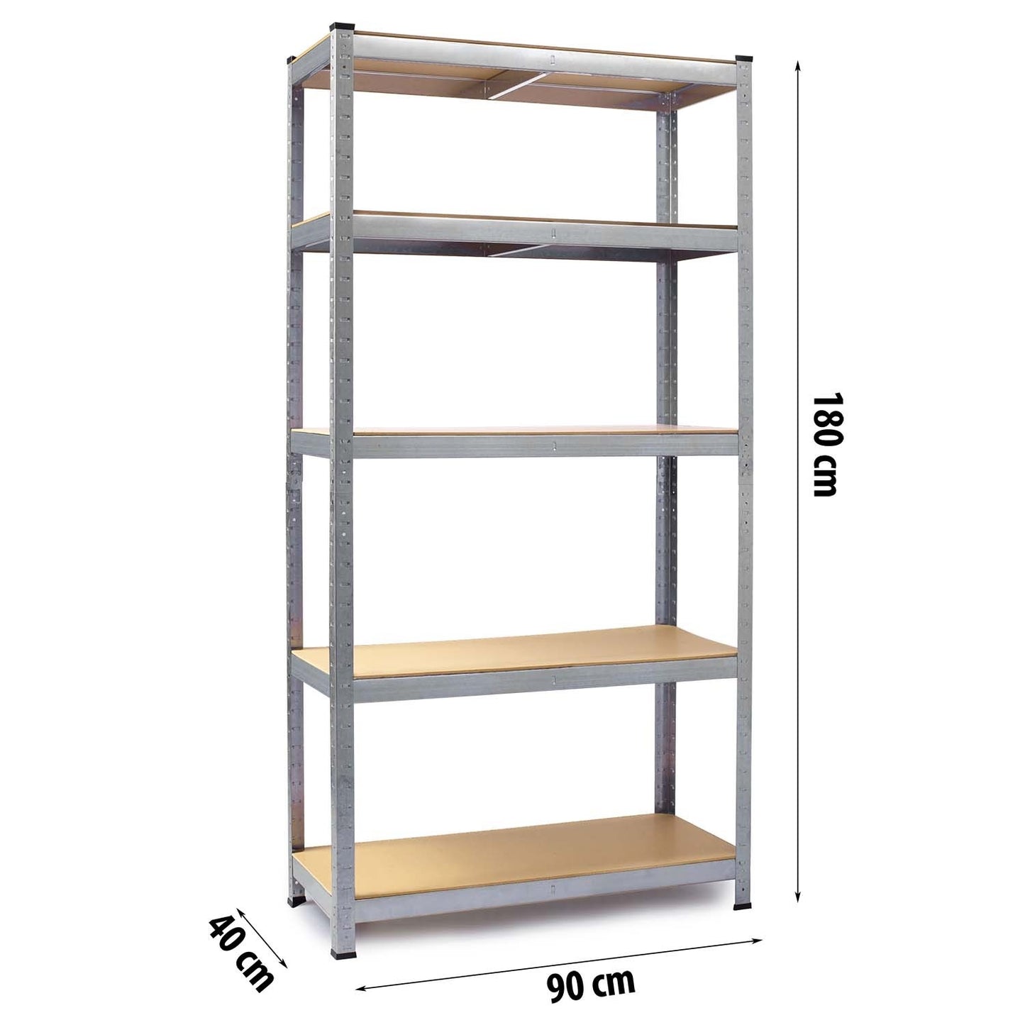 Metal shelf for storage 180 x 90 x 40 cm Humberg HR-812