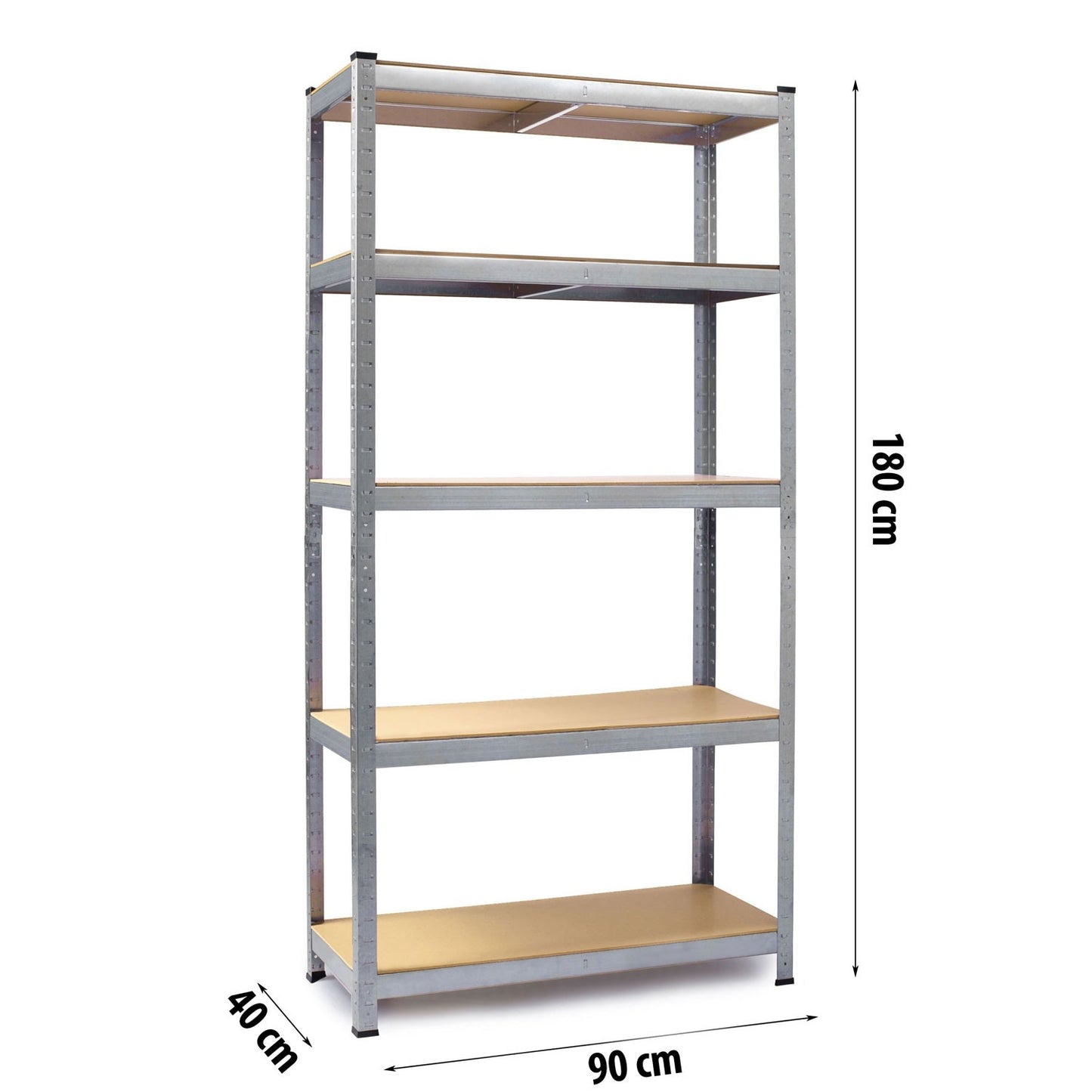 Metal shelf for storage 180 x 90 x 40 cm Humberg HR-812 + FREE protective cover