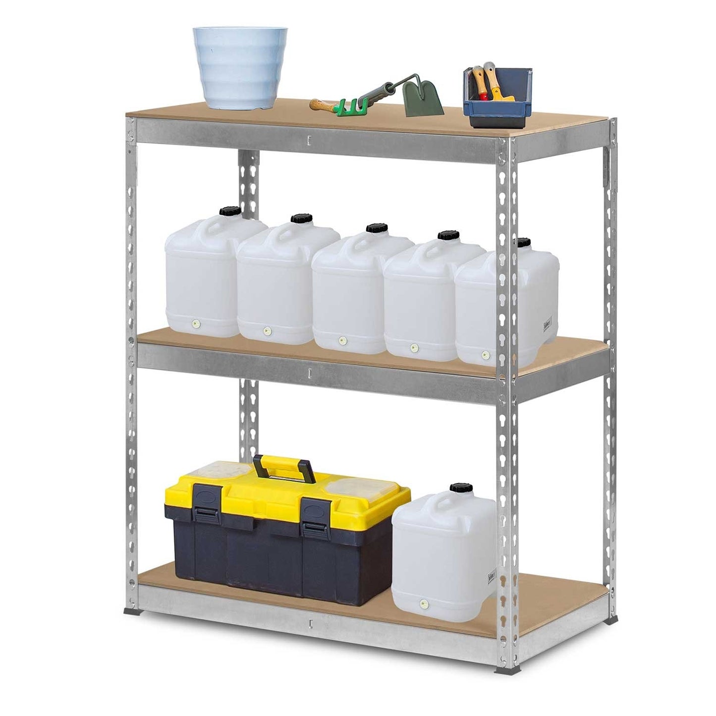 Metal shelf for storage 183 x 90 x 45 cm Humberg HR-700 Silver