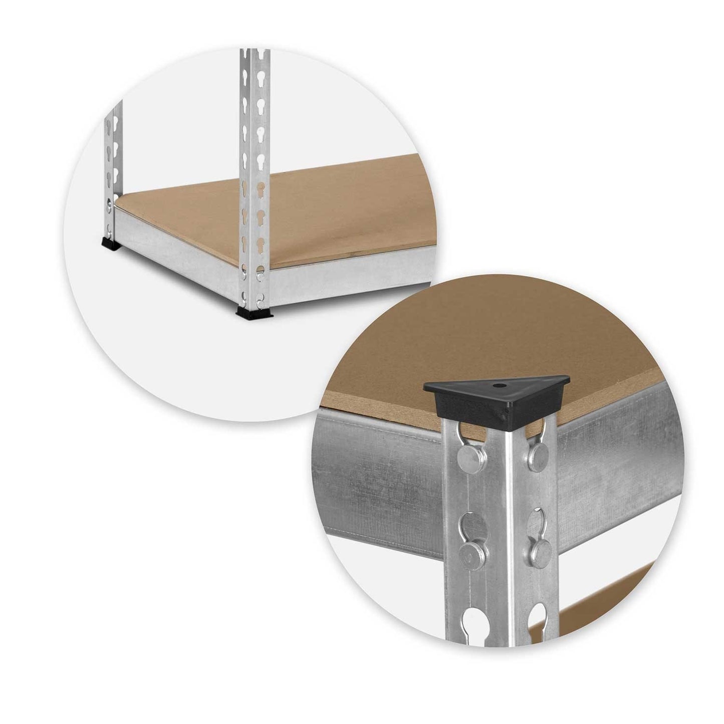 Metal shelf for storage 183 x 90 x 45 cm Humberg HR-700 Silver