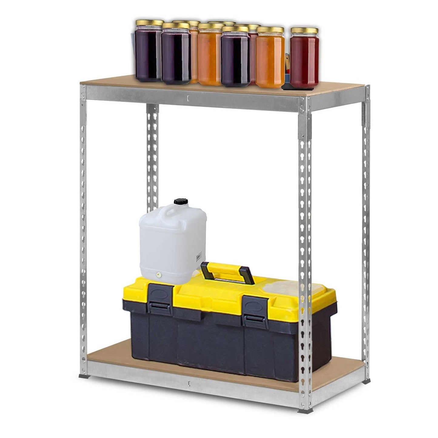 Metal shelf for storage 183 x 90 x 45 cm Humberg HR-700 Silver
