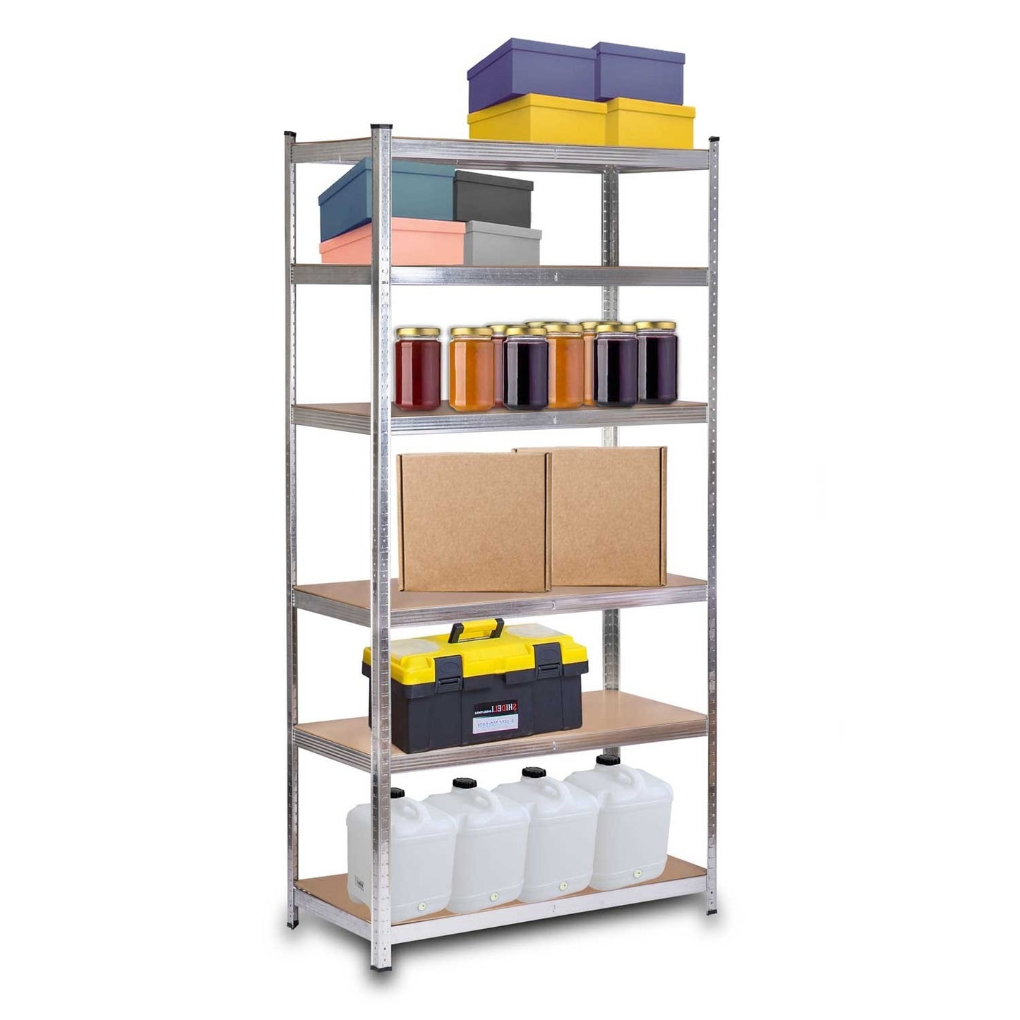 Metal shelf for storage 222 x 110 x 50 cm Humberg HR-815