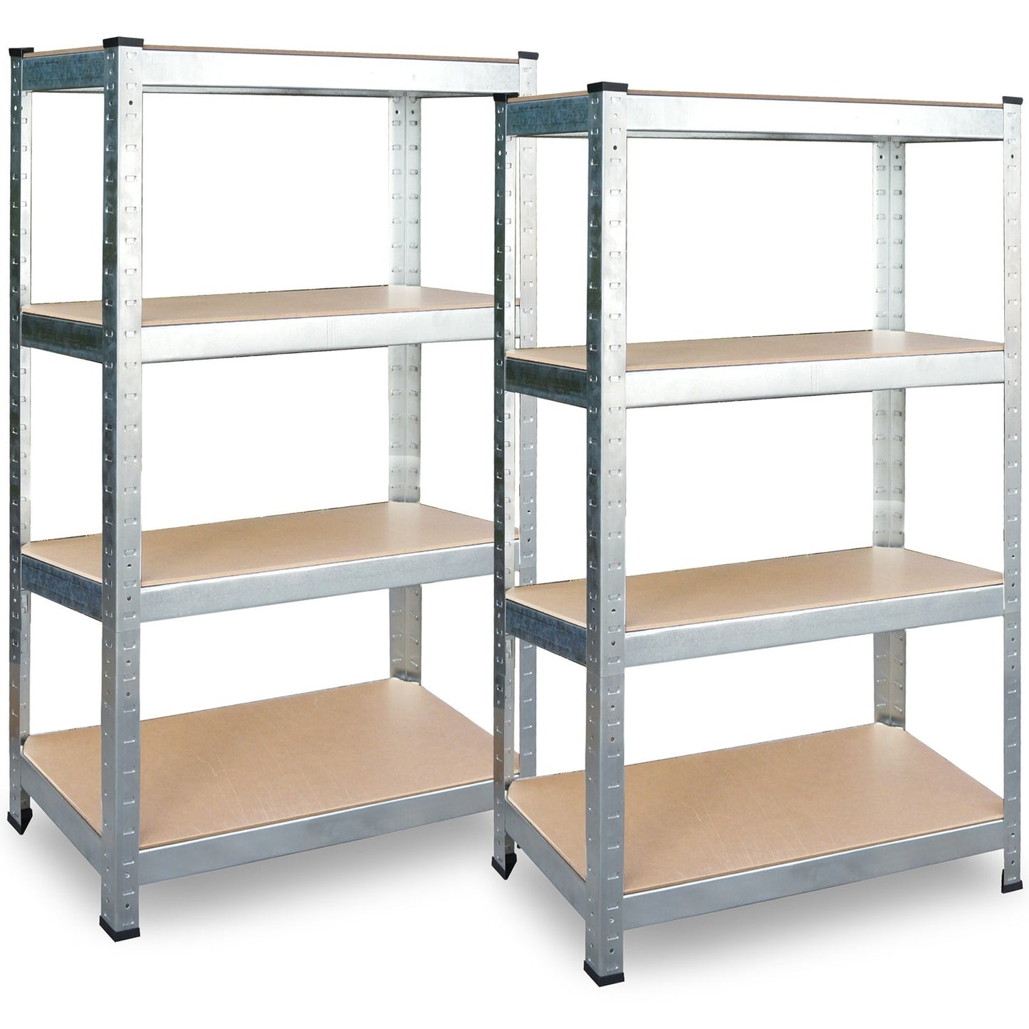 Metal shelves for storage, set of 2, 180 x 90 x 40 cm, Plonos PL-702