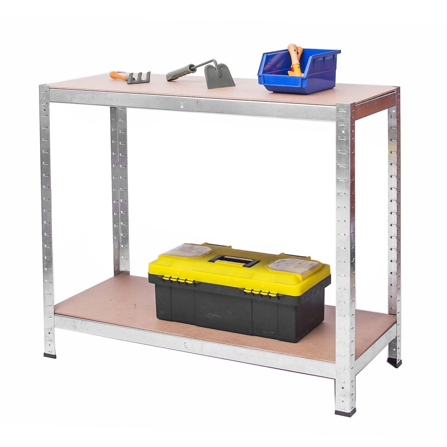 Metal shelves for storage, set of 2, 180 x 90 x 40 cm, Plonos PL-702