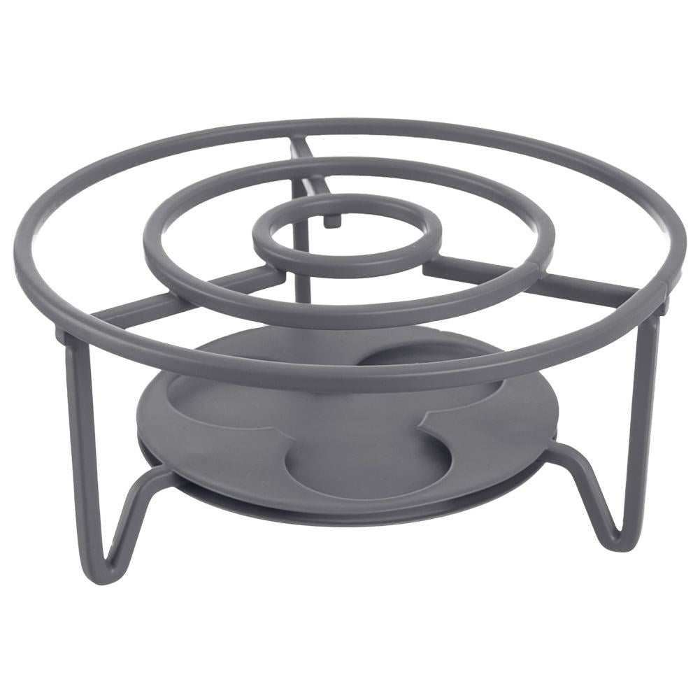 Metal tea warmer for teapots and fondue