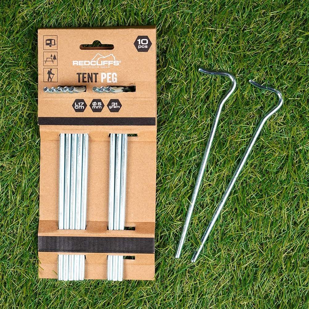 Metal tent pegs - stable anchoring for all terrains