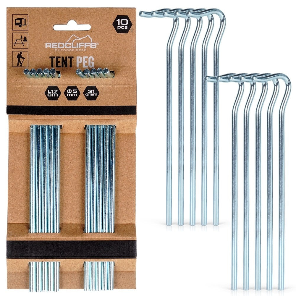Metal tent pegs - stable anchoring for all terrains