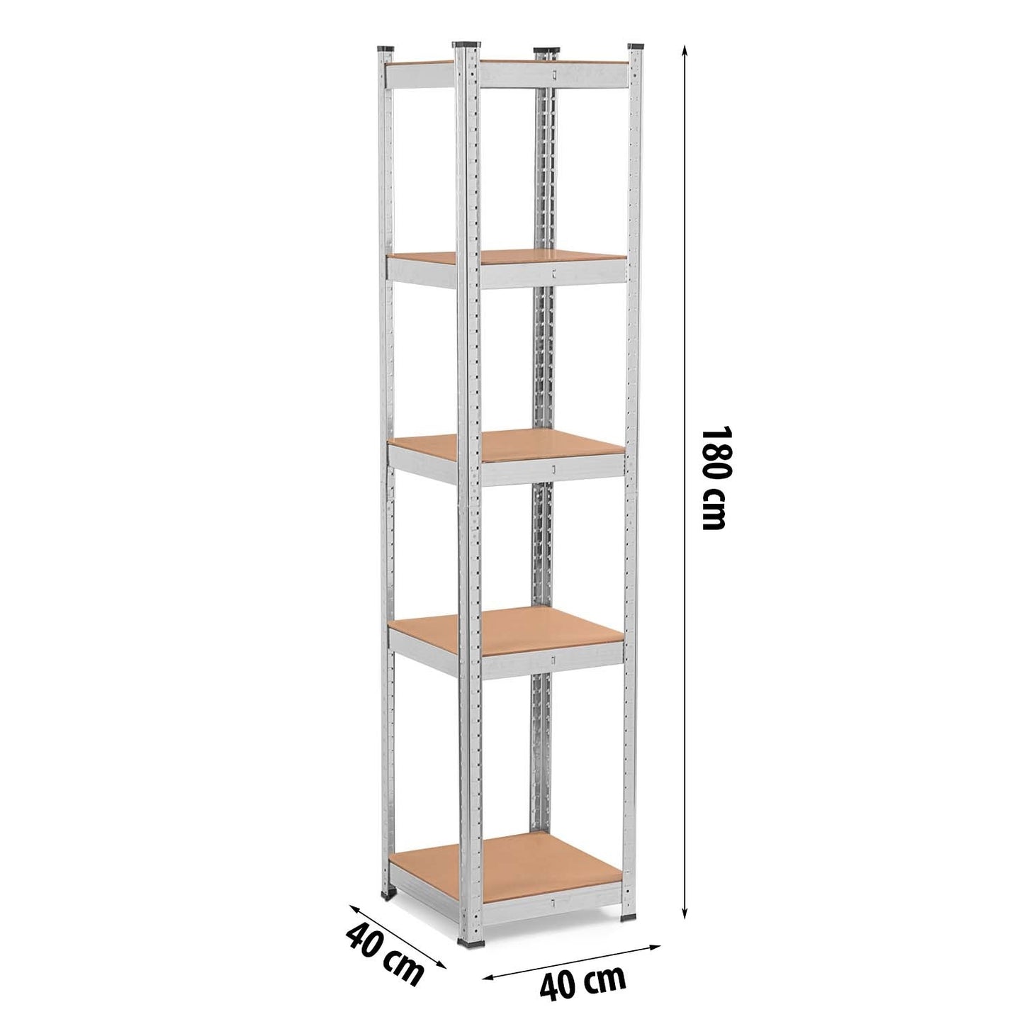 Metal warehouse shelf 180 x 40 x 40 Humberg 4819