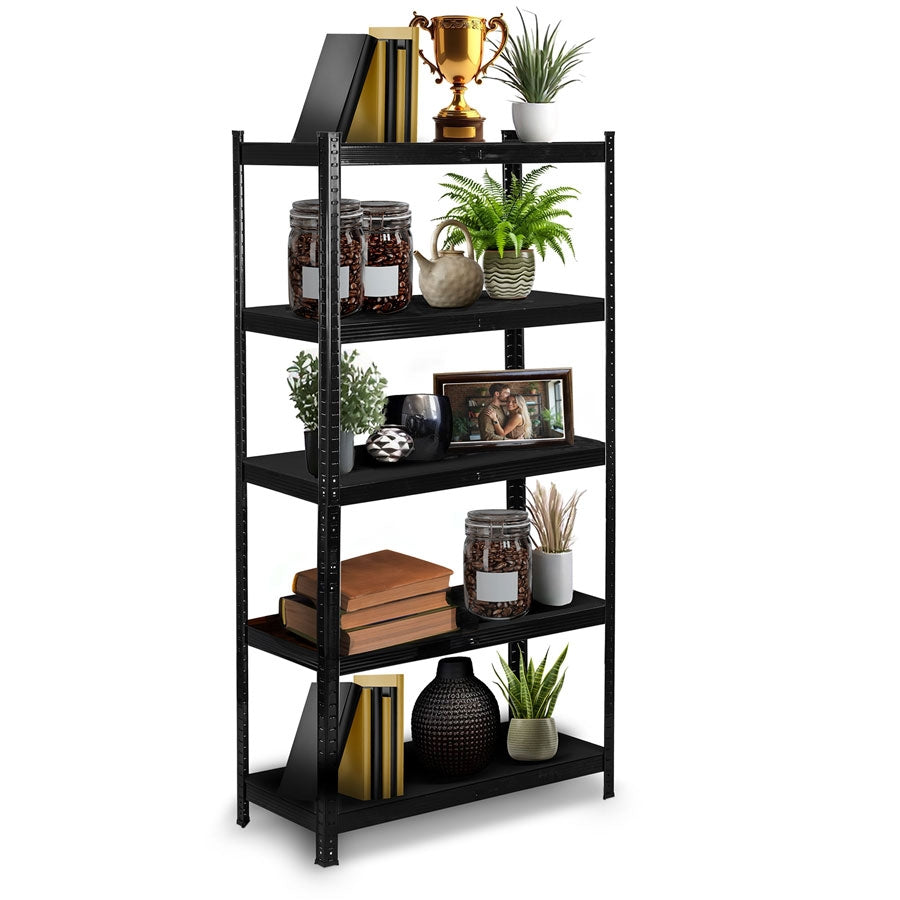 Metal warehouse shelf 180 x 90 x 40 cm Humberg HR-851 black