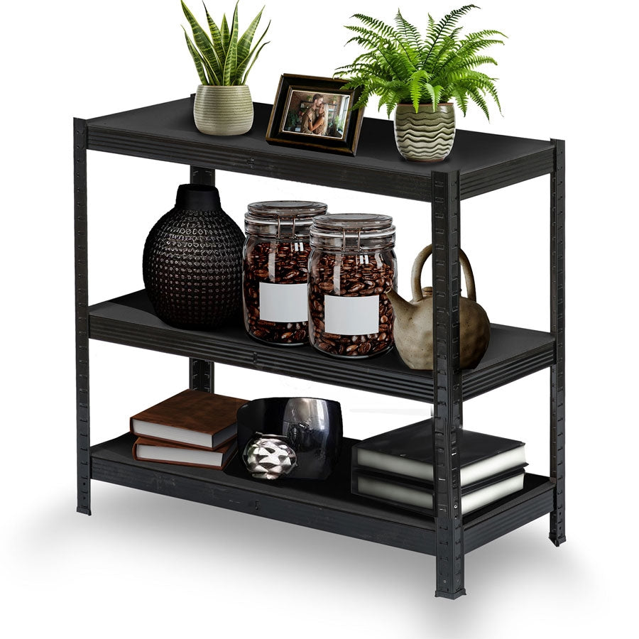 Metal warehouse shelf 180 x 90 x 40 cm Humberg HR-851 black
