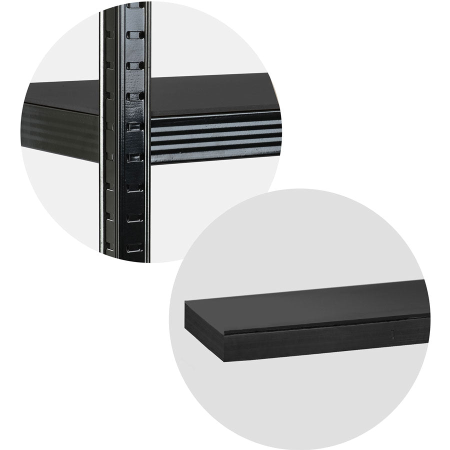 Metal warehouse shelf 180 x 90 x 40 cm Humberg HR-851 black