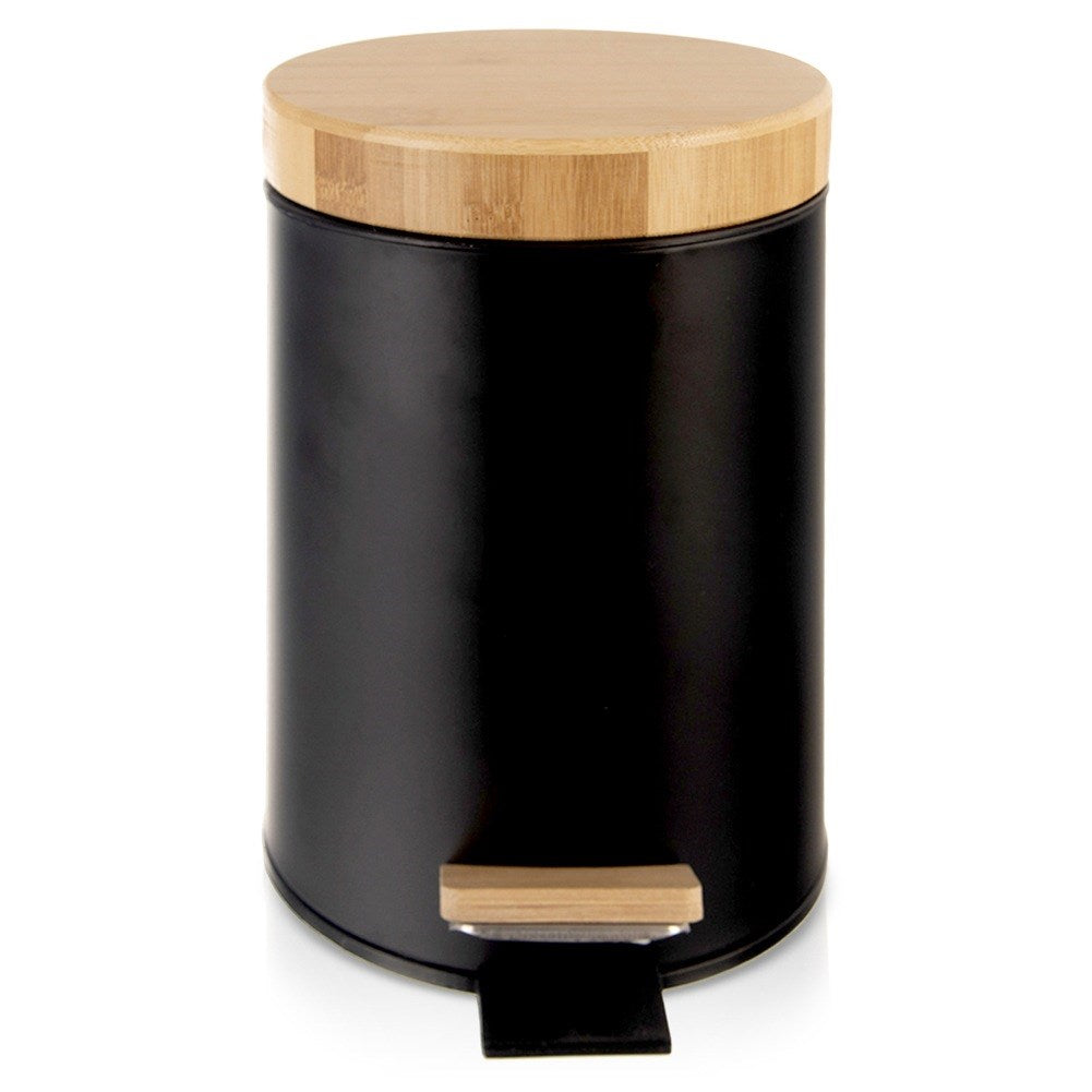 Metal waste bin with pedal black BLACK 3 l