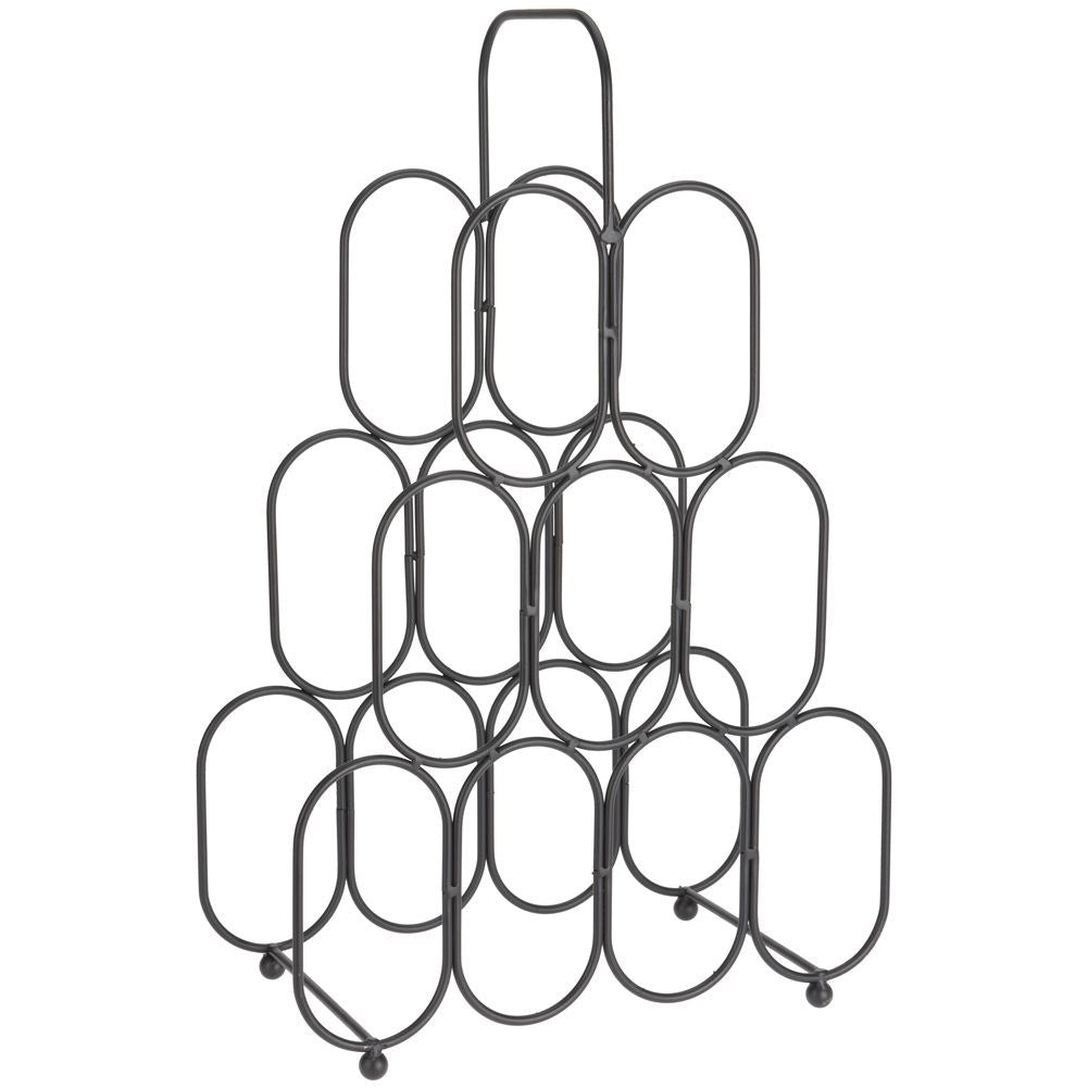 Metal wine rack for 9 bottles - Elegant and practical