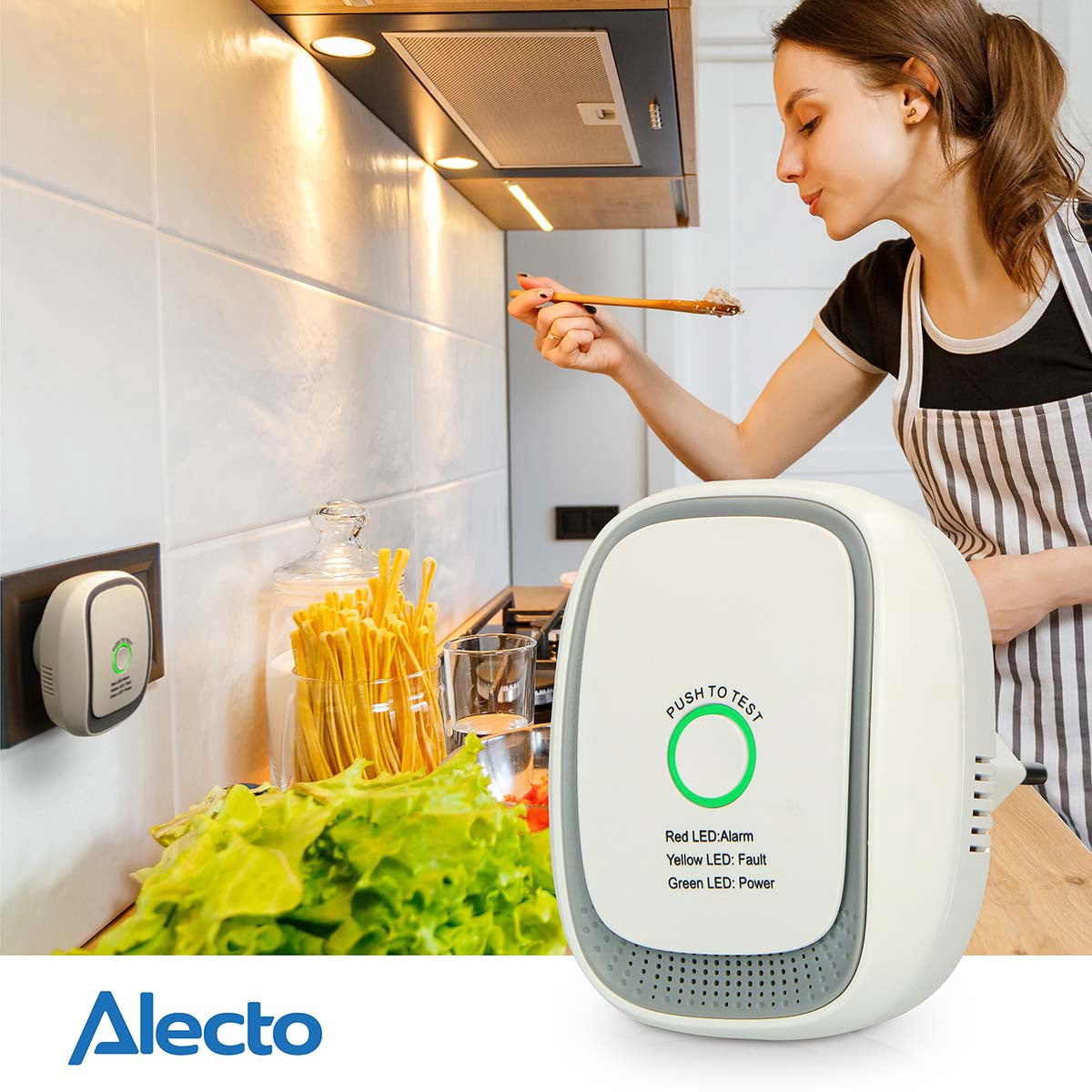 Methane Gas Detector with Visual and Acoustic Alarm
