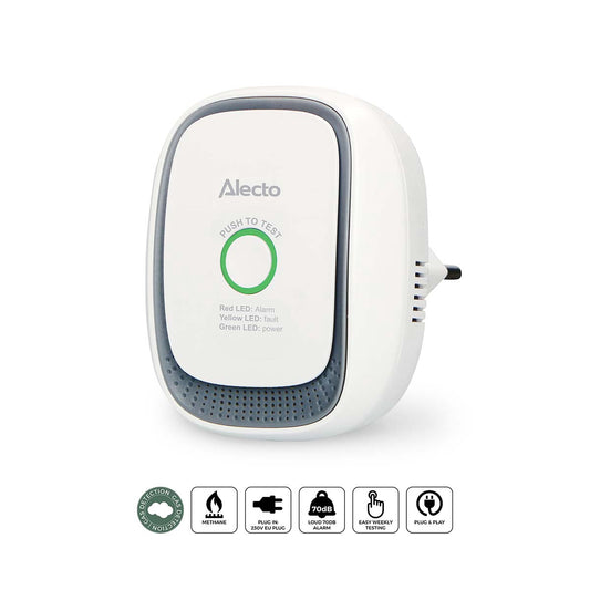 Methane Gas Detector with Visual and Acoustic Alarm