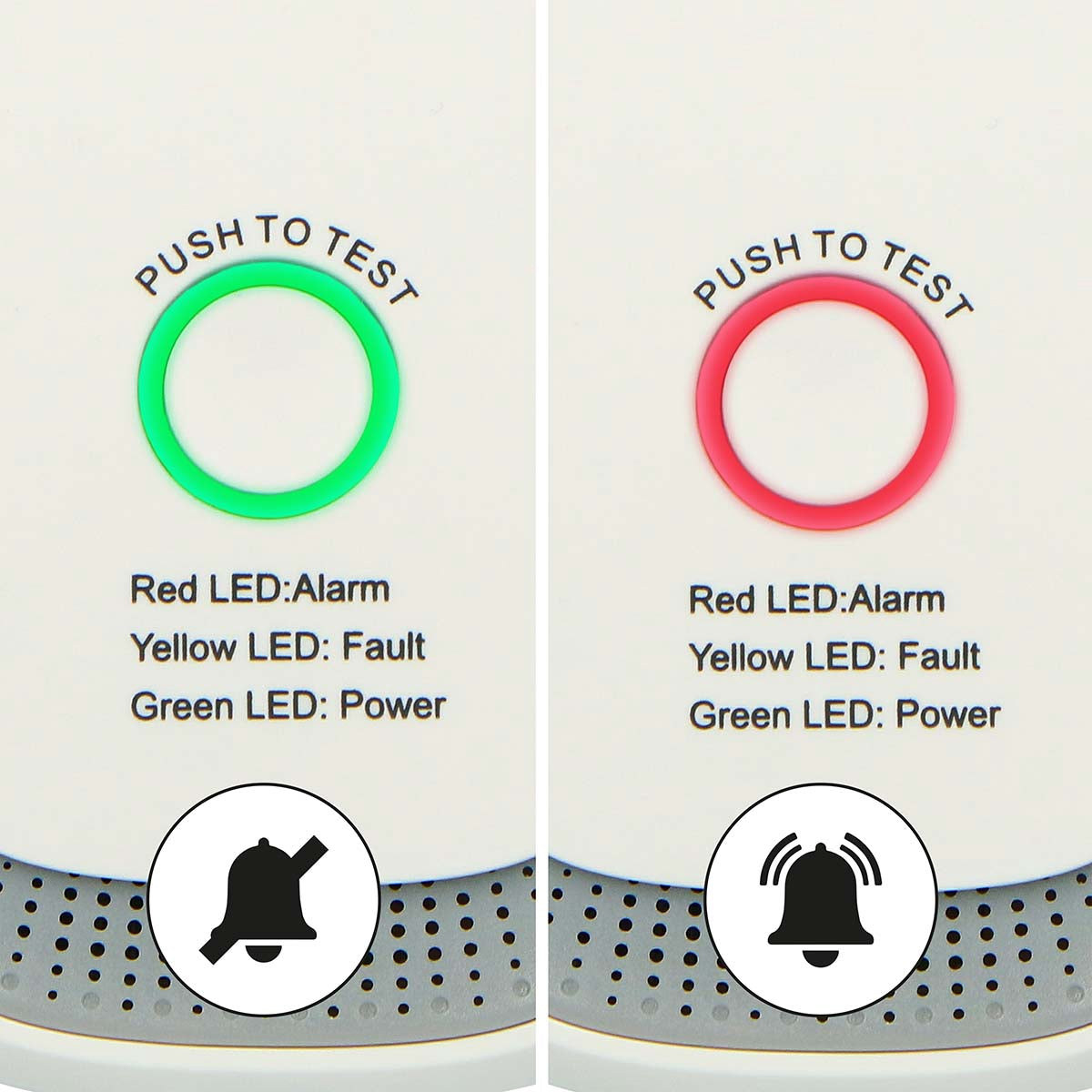 Methane Gas Detector with Visual and Acoustic Alarm