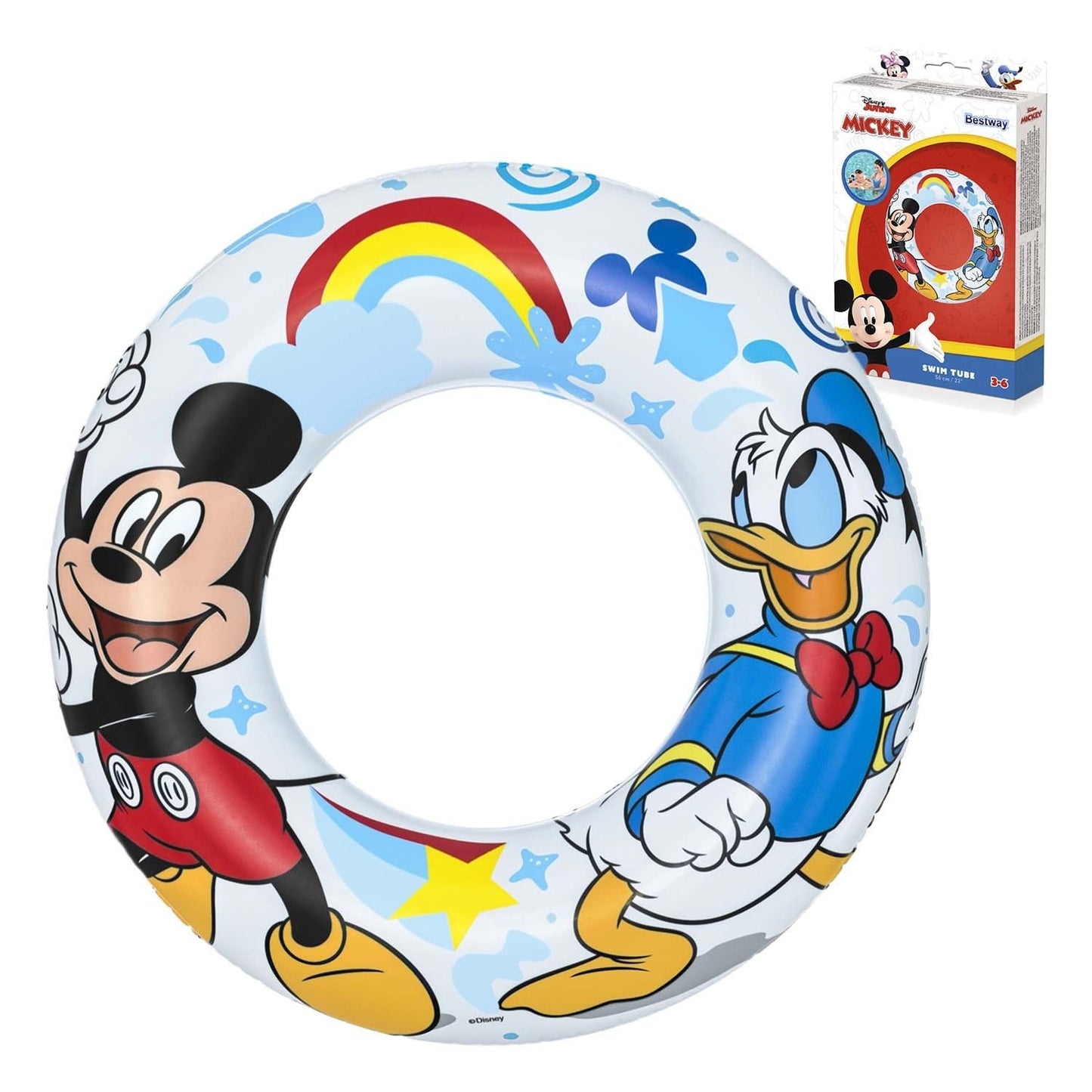 Mickey and Donald Swimming Ring Wed. 56 cm Bestway 91004