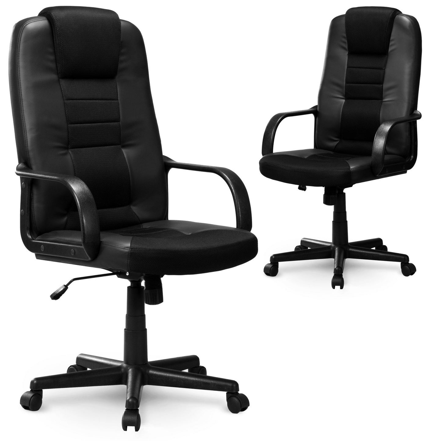 Micro-mesh leather armchair Sofotel 518B black