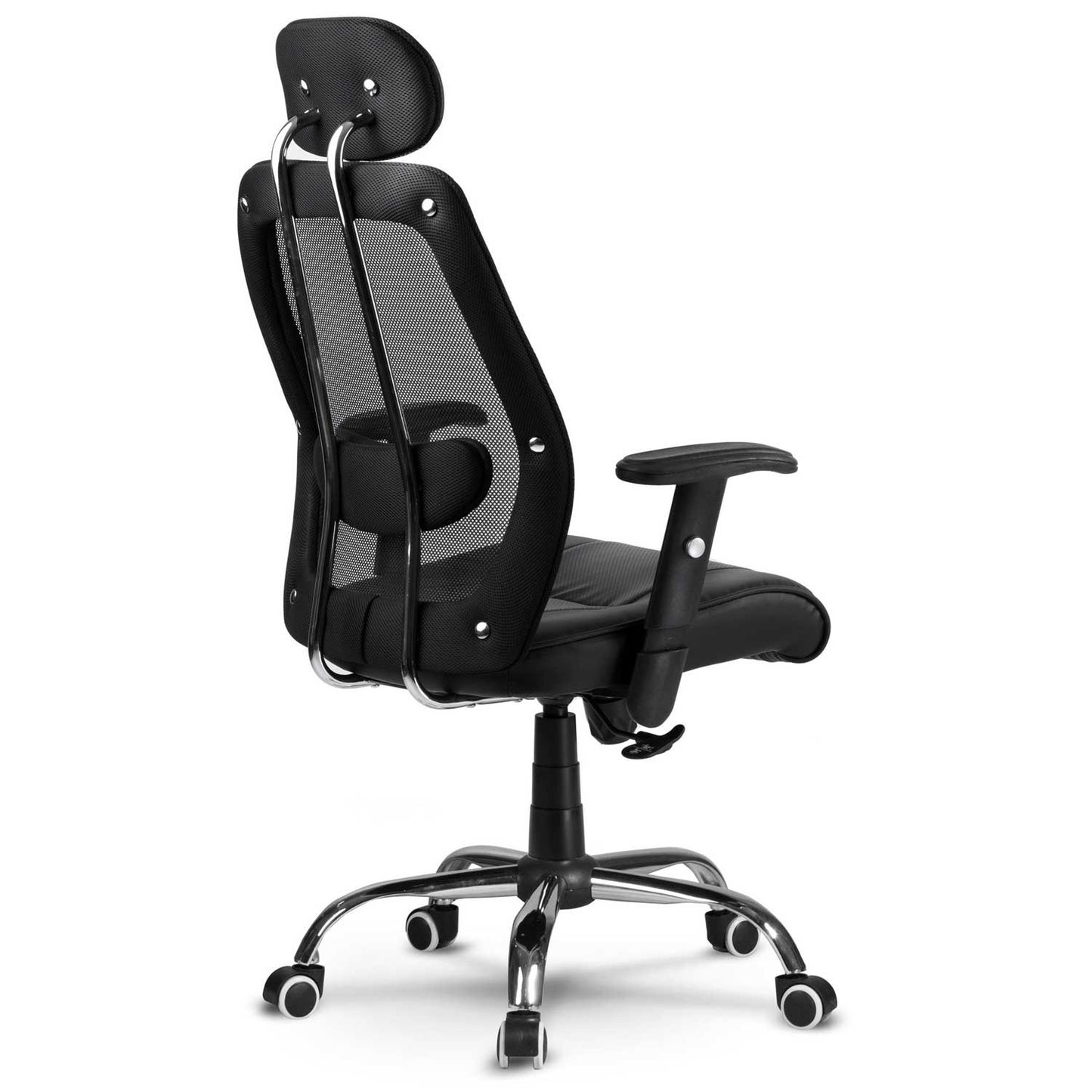 Micro-mesh leather office chair Monaco black