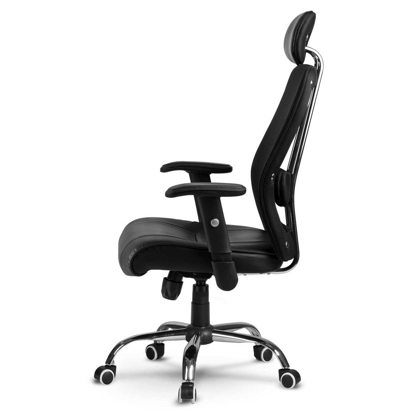 Micro-mesh leather office chair Monaco black