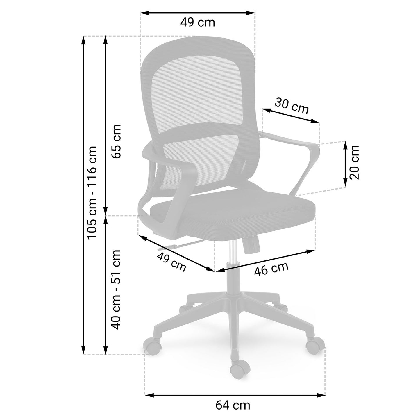 Micro-mesh office chair Sofotel Carillo